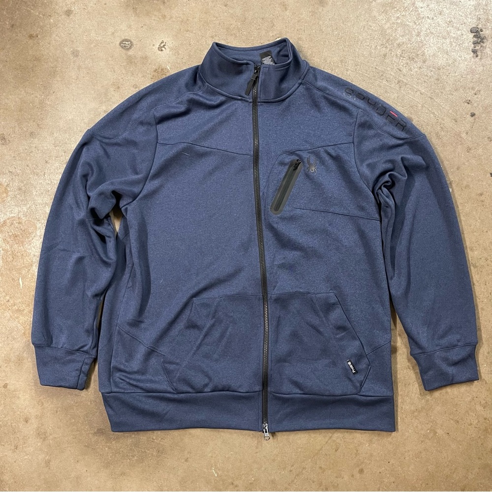 Spyder Men’s Half Zip Pullover Navy Blue Size XL